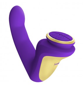 HK LETEN - Taka Kato God's Finger Shape G-Spot Heating Vibrator (Chargeable - Purple)